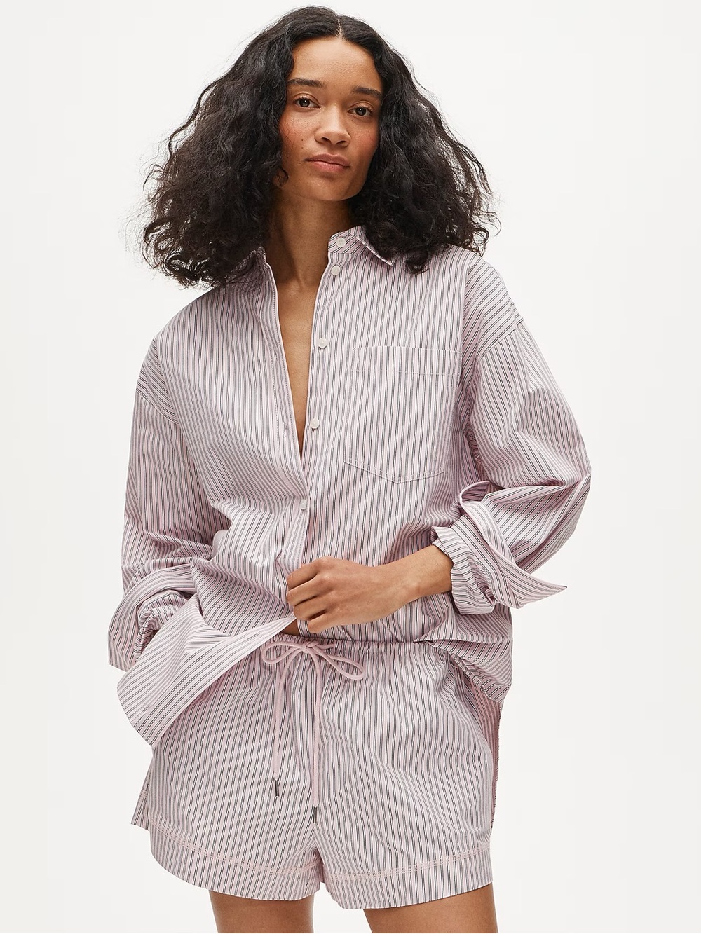 JCrew cruise shorts and etinenne matching top in cotton poplin. Selling as a SET